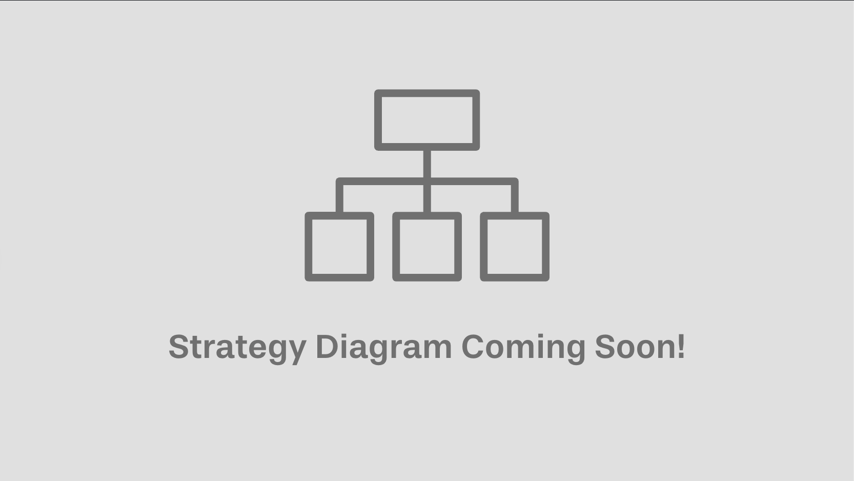Graphic that says 'strategy diagram coming soon!'